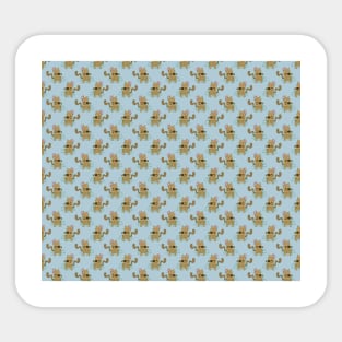 Dancing Cat Pattern Sticker